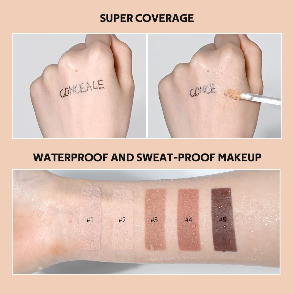 Lakerain Multi-purpose Concealer For Face Covers Freckles Even Skin Tone Moisturizing Long-lasting Sculpting Liquid Concealer