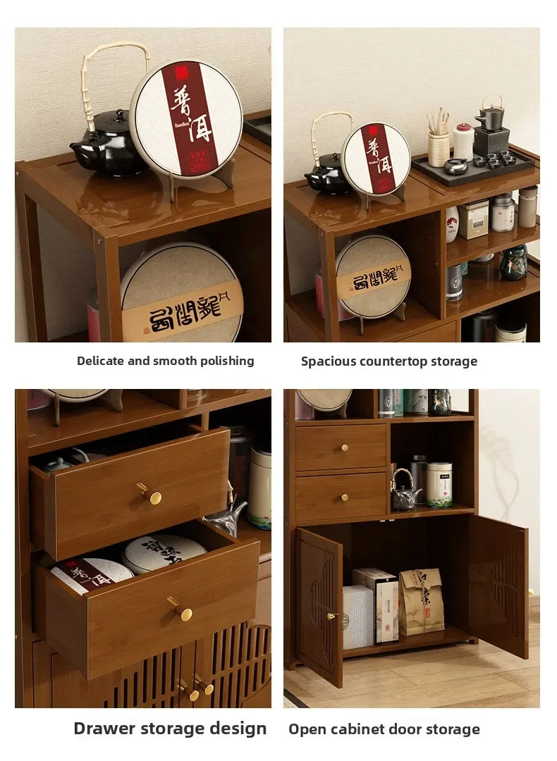 Tea cabinet, locker, living room, tea table against the wall, side cabinet storage locker