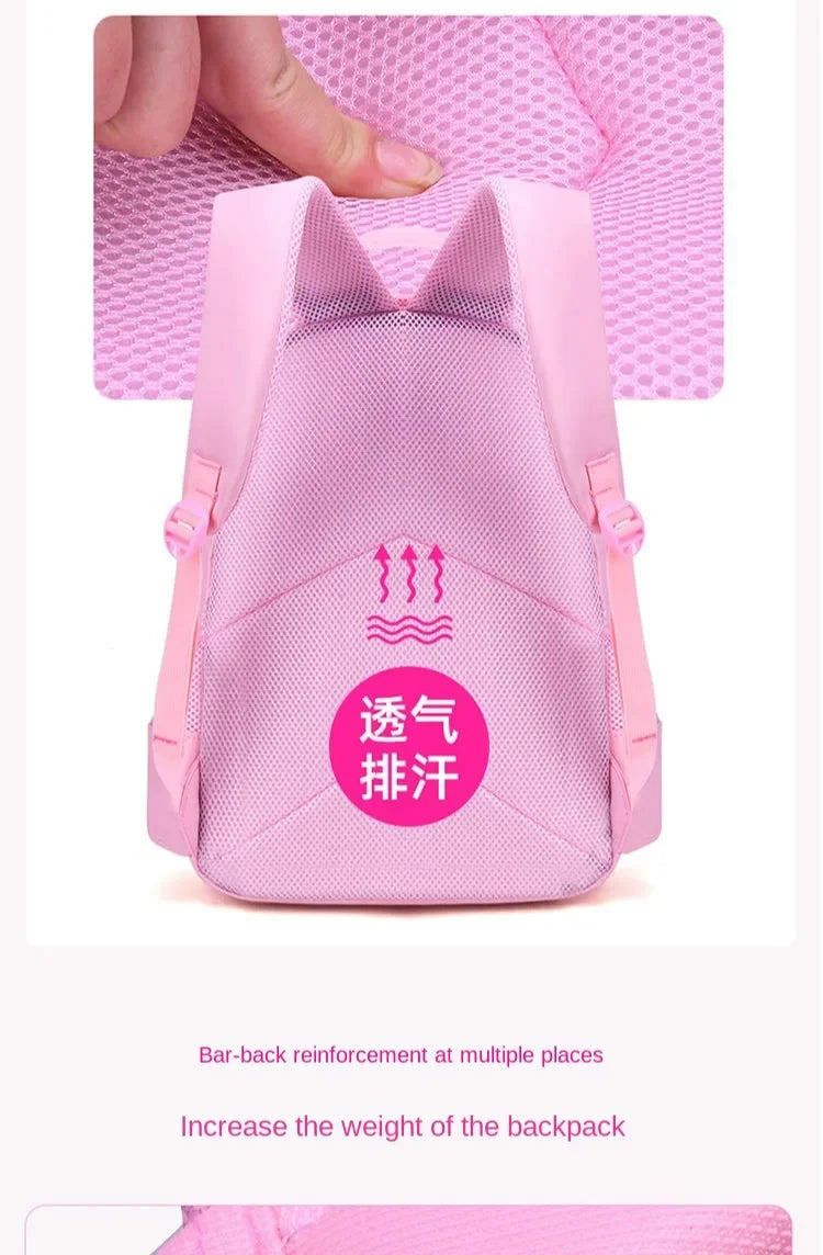 Kids Cat Backpack Set with Lunch Bag Pencil Case Cute School Bag for Girls Boys Waterproof Primary Student Bookbag