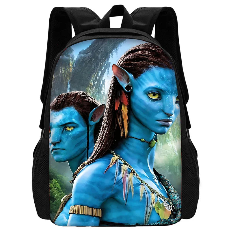 Science Fiction Movie Child School Backpack with Lunch Bags ,Pencil Bags ,School Bags for Boys Girls A-AvatarS Best Gift