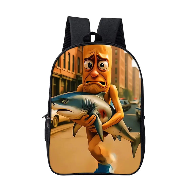 Cartoon Anime Game School Bag for Boy Girls Durable and Softback for Books Bag Italian Brainrot Children Backpack