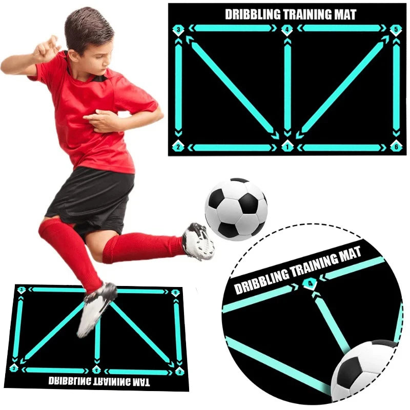 Football Training Mat Foldable Rug Dribbling Futbol Voetbal Training Mats Carpet Kids Soccer Indoor Equipment Durable Non Slip