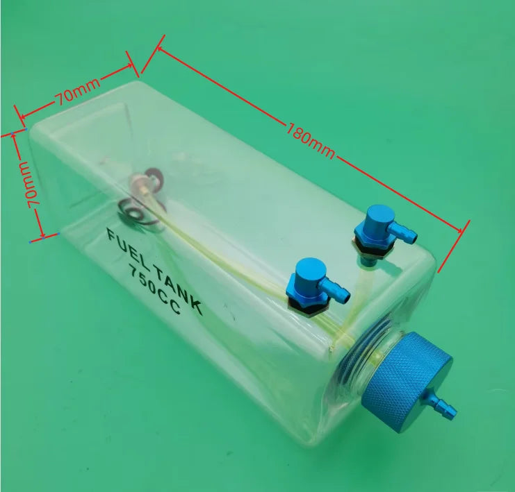RC Plane Fuel Tank Transparent Plastic 300ML 400ML 500ML 750ML 1000ML 1600ML For Gas oil turbine jet or gasoline Airplane Model