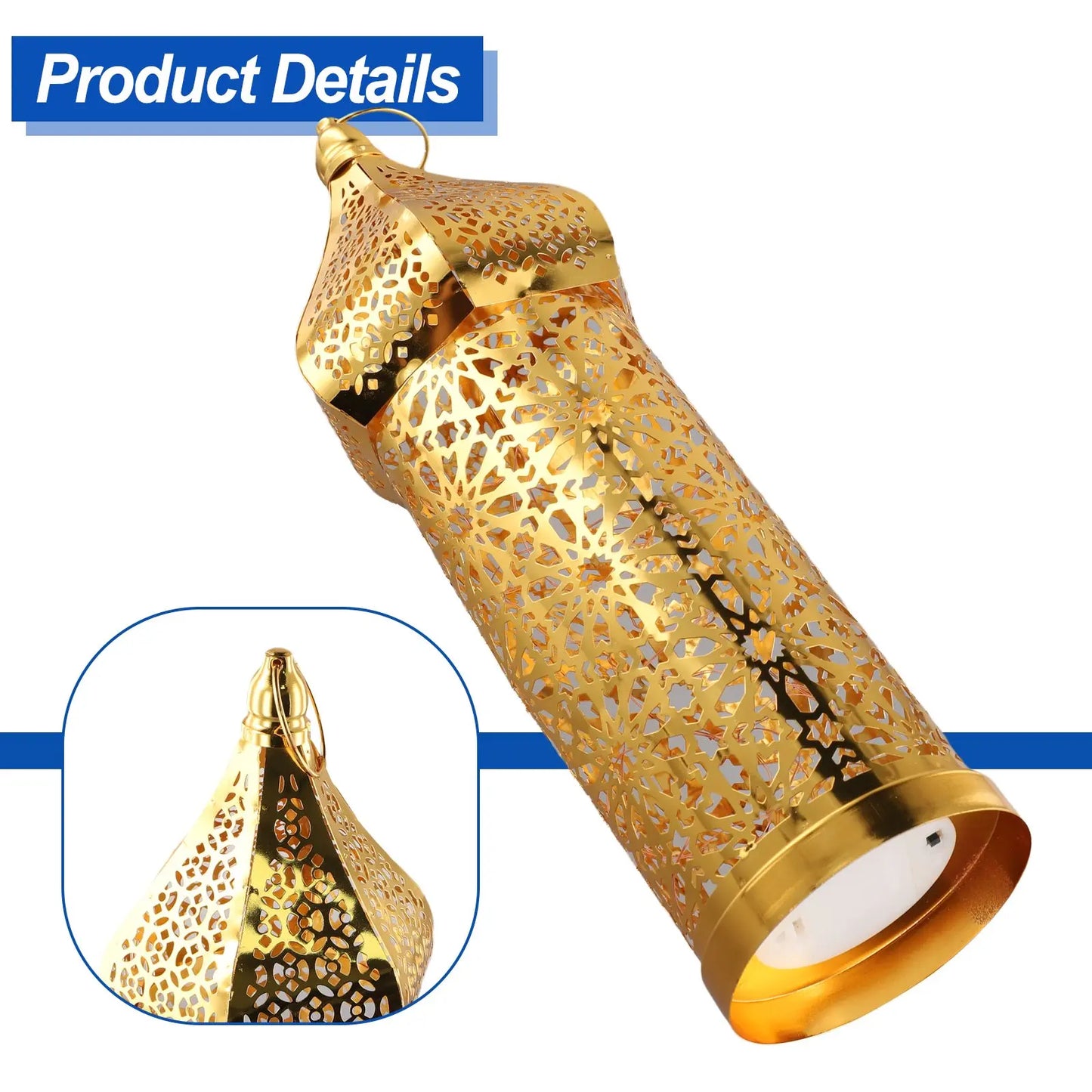 Home Décor Iron Ornaments Golden Hollow Light Ornaments Moroccan Ramadan Ron Lanter Table Decoration Widely Used Home Decoration