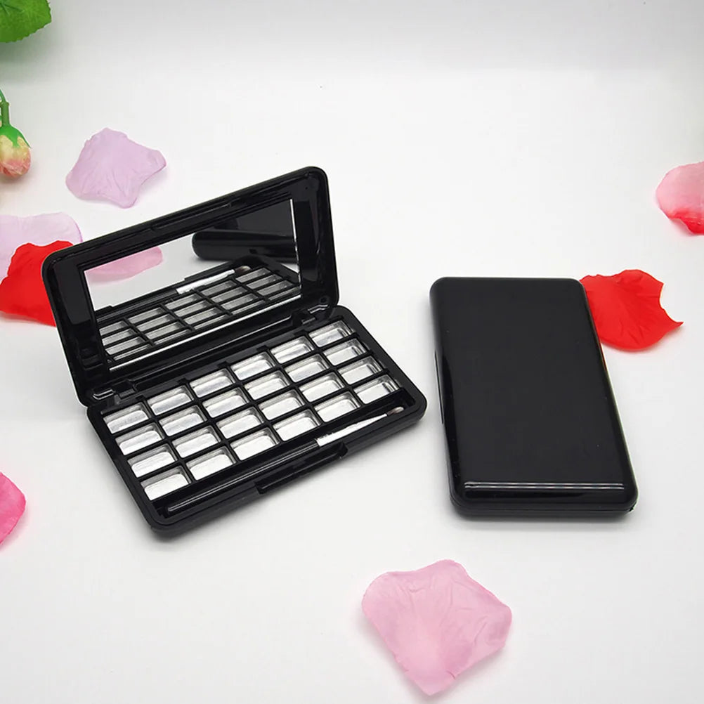 2pcs 24 Colors Empty Eyeshadow Palettes Diy Lipstick Case Powder Blush Storage Box Makeup Pan Sub-Packing Container Beauty Tools