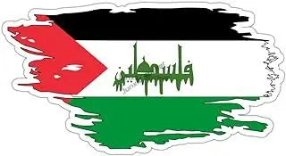 Palestinian Flag National Emblem Emblem Code Car Sticker Motorcycle Bicycle Camping Vehicle Truck Window Wall PVC Sticker