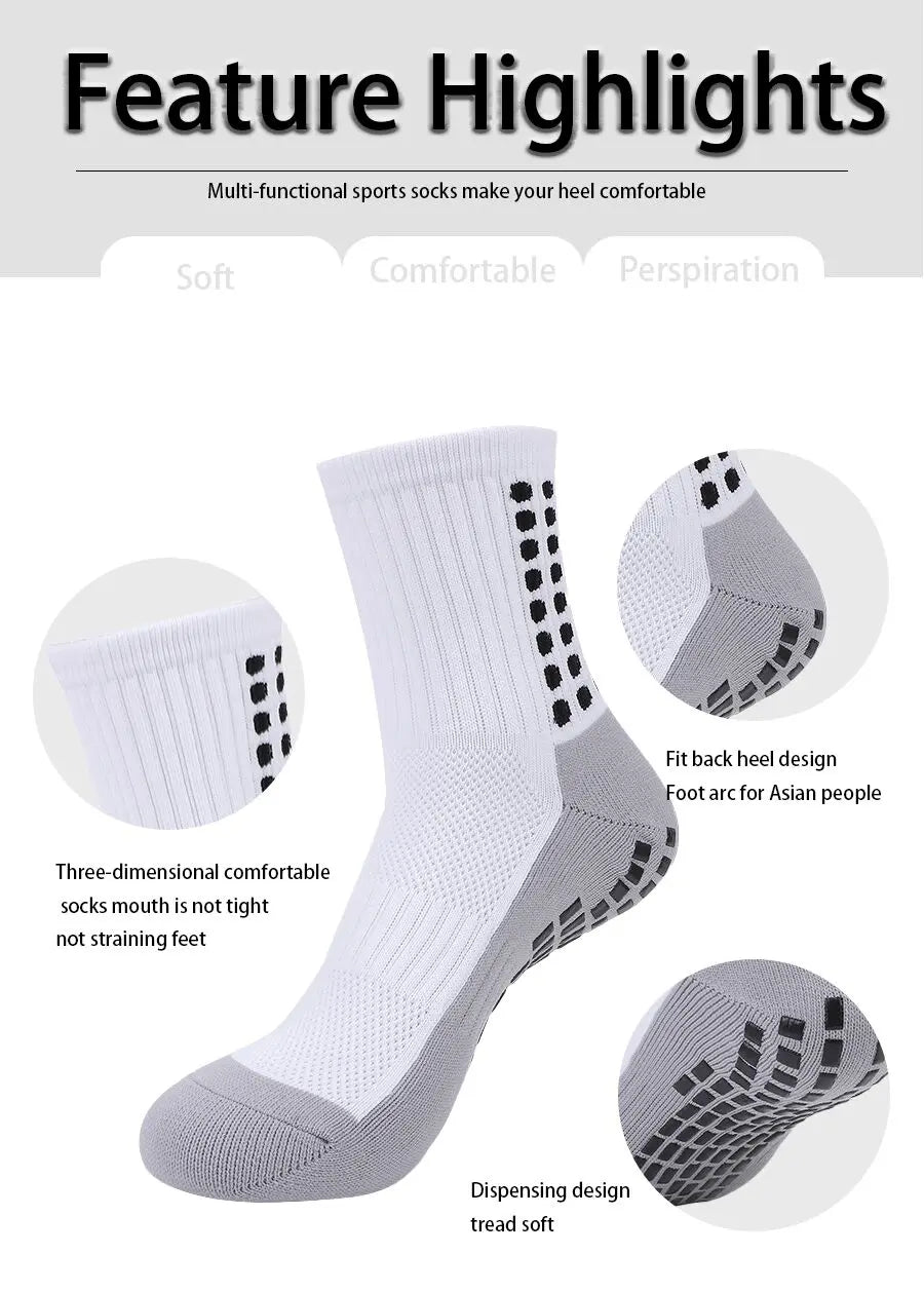 4 Pieces Football Accessories Outdoor Football Socks Non-slip Sports Socks Bandages   Shin Pads Calf Compression Socks