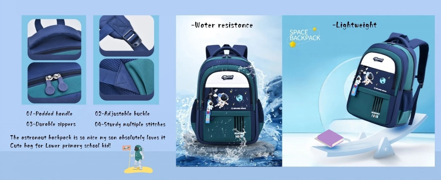 Boy Backpack Schoolbag for Boys Girls, School Bags, Waterproof Kids Bookbag Backpacks with Lunch Box Pencil Case Set