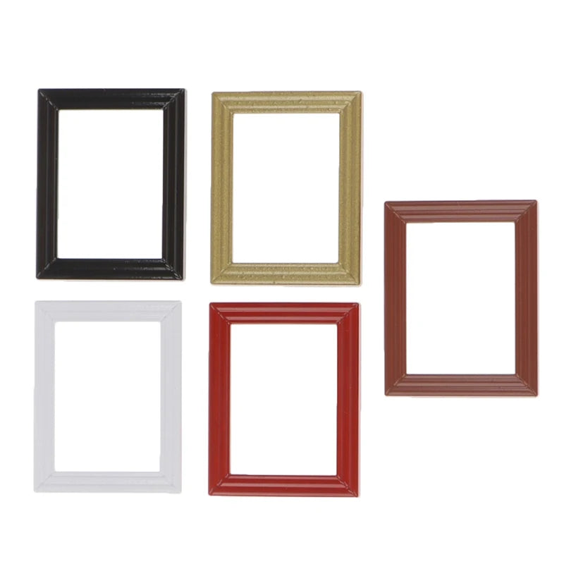 1:12 Dollhouse Photo Frames Mirror Frames Photo Border Picture Frame Model Decor