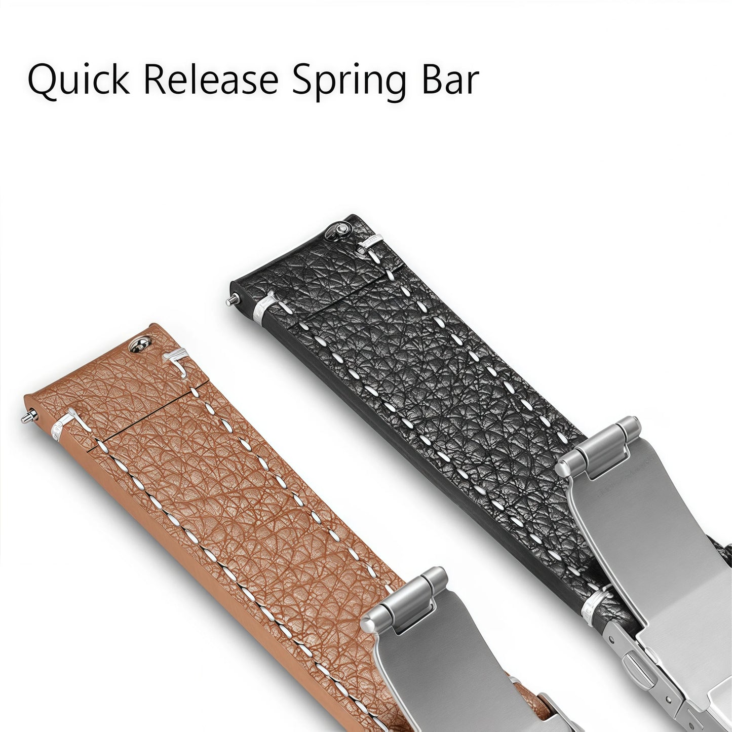 Genuin Leather Watchbands For Samsung Galaxy Watch 3 4 5 Strap Women Men18mm 20mm 22mm 24mm Wrist Band Deployment Clasp