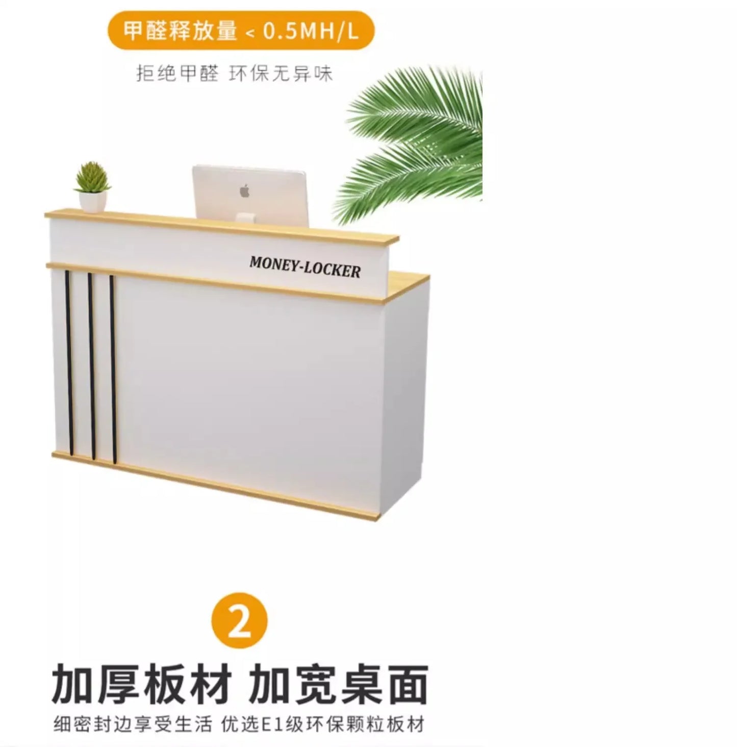 Modern Salon Bar Counter Simple Beauty Small Clinic Hair Salon Reception Desk Escritorio De Recepcion Commercial Furniture