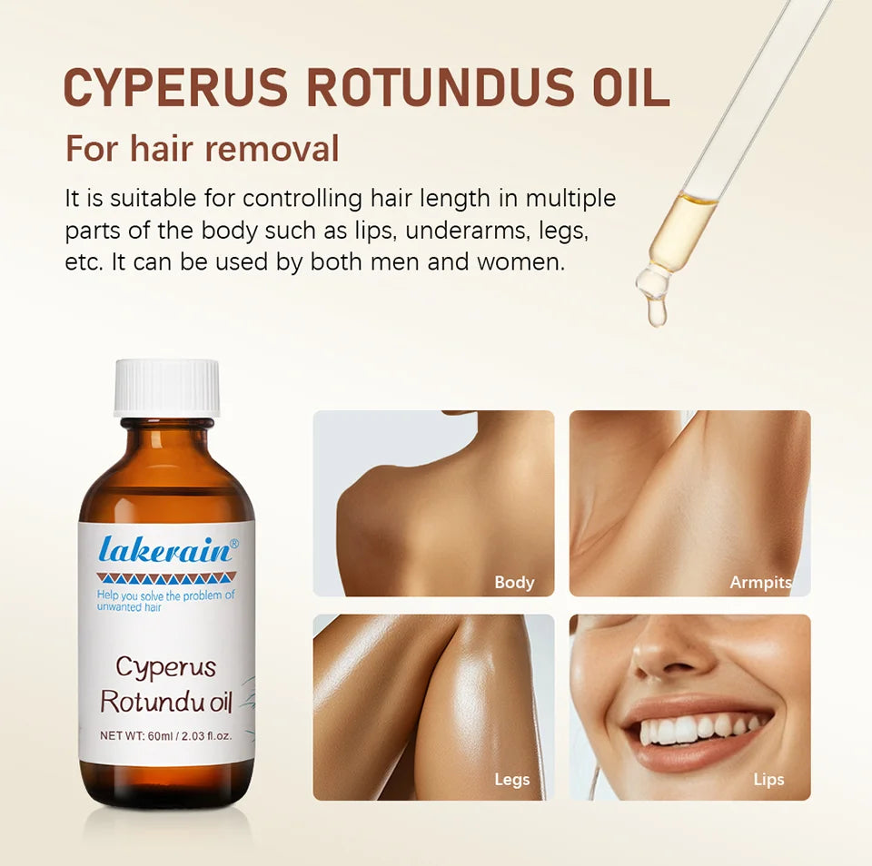 Cyperus Rotundus Oil Inhibit Hair Growth Reducing Redness Armpit Legs Arms Body  Deeply Moisturize Nourish Repair Skin Unisex