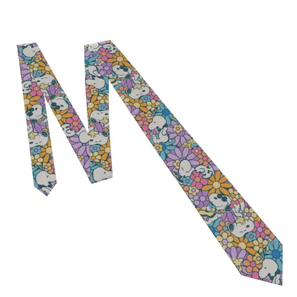 Personalized Fashion S-Snoopys Neckties Men Silk Cartoon Office Neck Tie