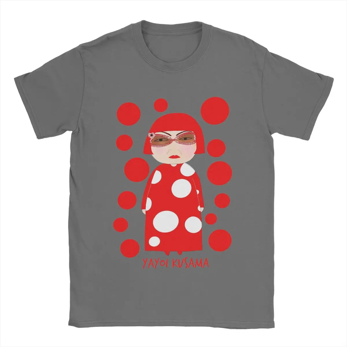 Men's Yayoi Kusama T Shirt Cotton Clothing Unique Short Sleeve Crew Neck Tees New Arrival T-Shirt
