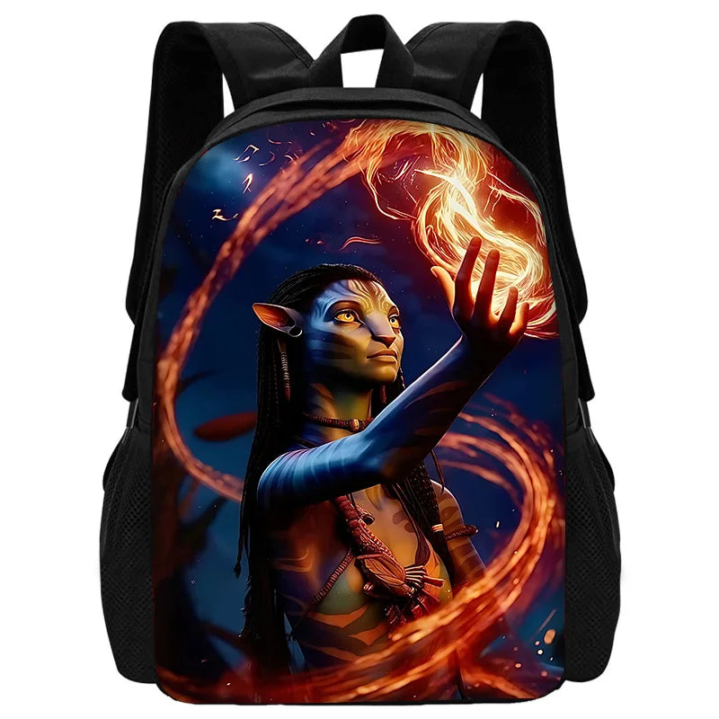 Science Fiction Movie Child School Backpack with Lunch Bags ,Pencil Bags ,School Bags for Boys Girls A-AvatarS Best Gift