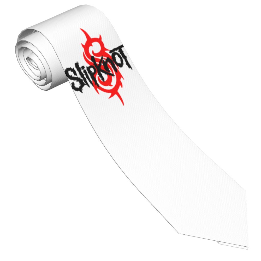 Slipknots Neckties Men's Customized Silk Heavy Metal Rock Music Gift Neck Tie for Office