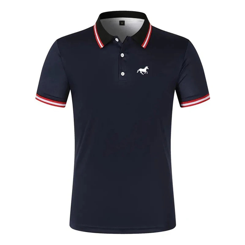 Men Slim Fit Fashion Golf Polo Shirt Men Breathable and Comfortable Tops Men Clothes Spring Summer New Short Sleeve Polo Shirt