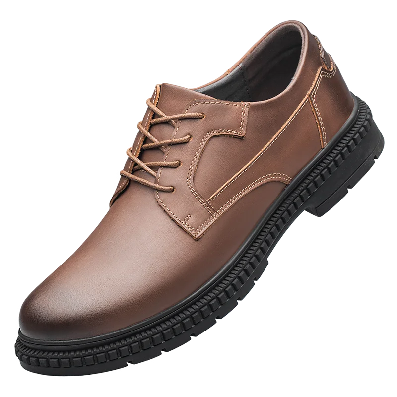 Classic Brand Men's Genuine Leather Casual Shoes Thick Soled Men's Workwear Business Shoes High-end Oxford Shoes Versatile