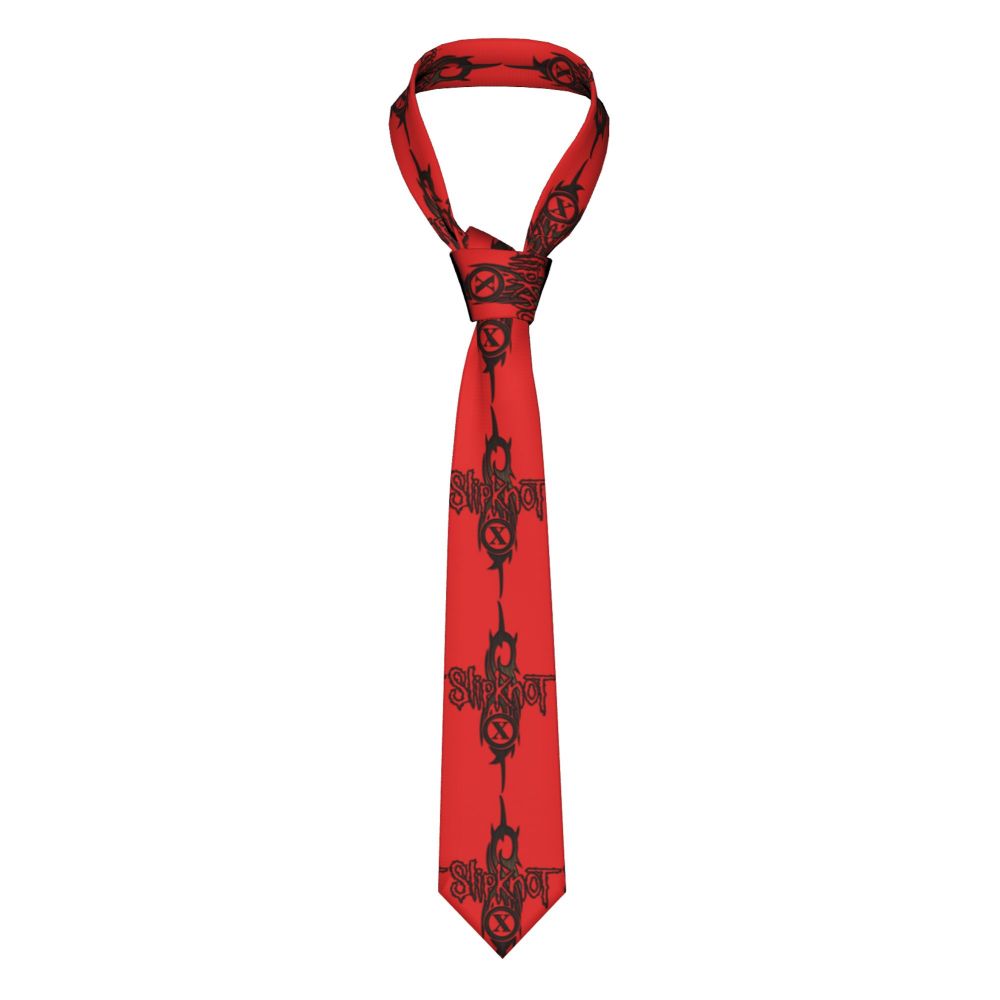Slipknots Neckties Men's Customized Silk Heavy Metal Rock Music Gift Neck Tie for Office