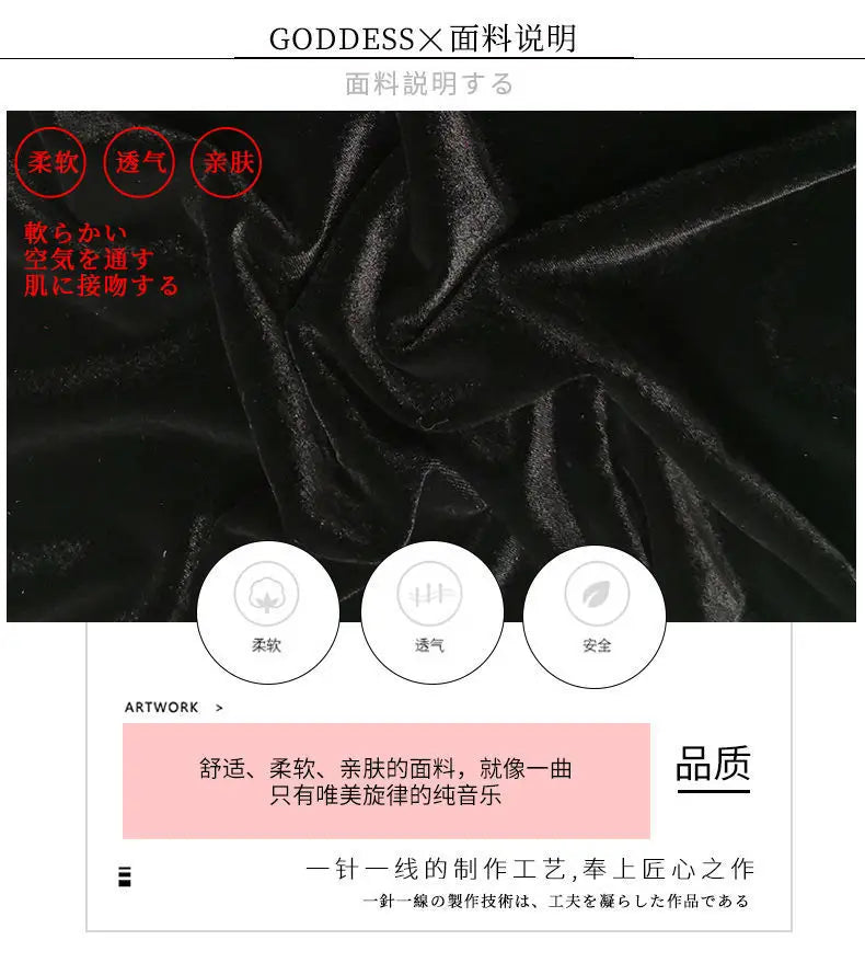 Retro Black Velvet Qipao Top New Chinese Style Stand Up Collar Button Down Bottom Shirt for Women
