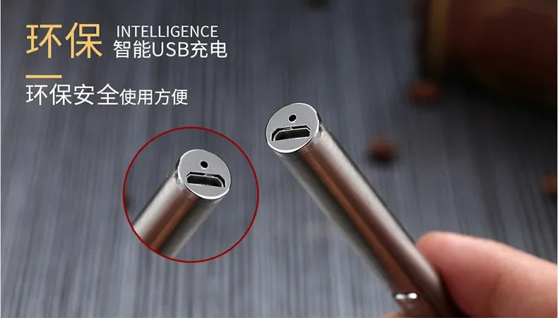Small Cigarette Case Lighter Integrated USB Rechargeable Windproof Lighter Creative Split Cigarette Lighter Men's Gadget