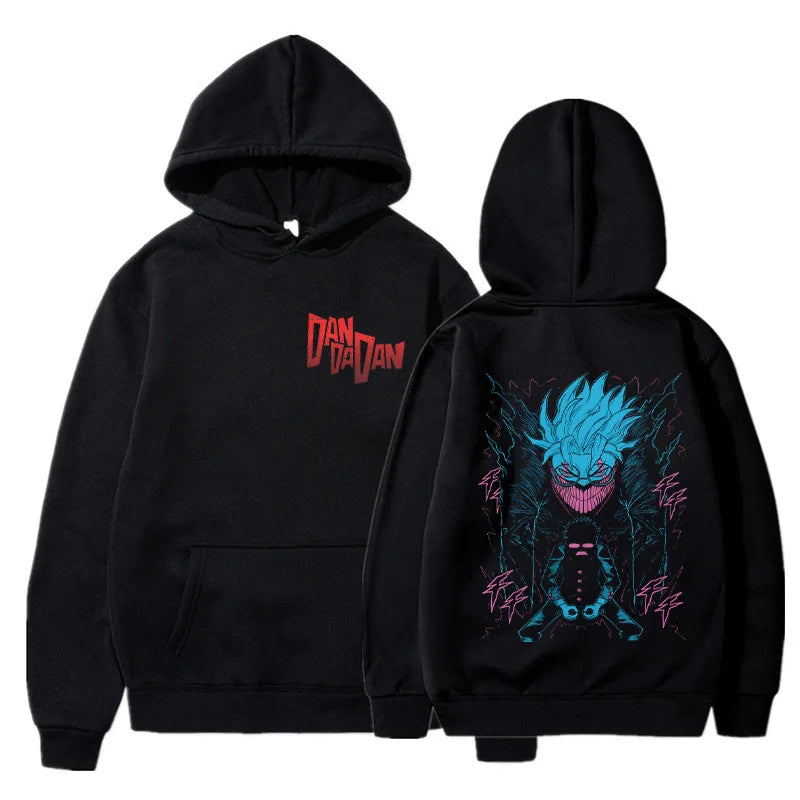 Anime DANDADAN Hoodies Manga Ayase Momo Okarun Hoodie Men Women Casual Hoodie Fashion Streetwear Dan Da Dan Hooded Sweatshirts