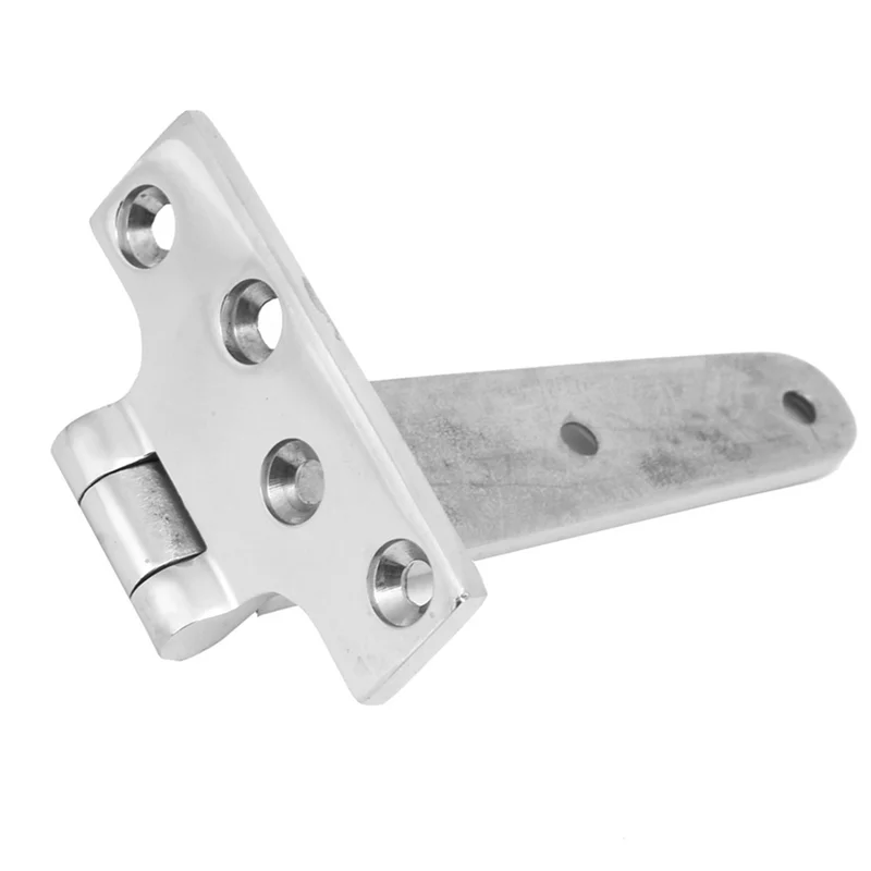 ABGE-Home Door Gate Parts Door Hinge T Type Hinge Gate Butt Hinge Thickened Stainless Steel T Type Hinge 151X75x4.5 Mm