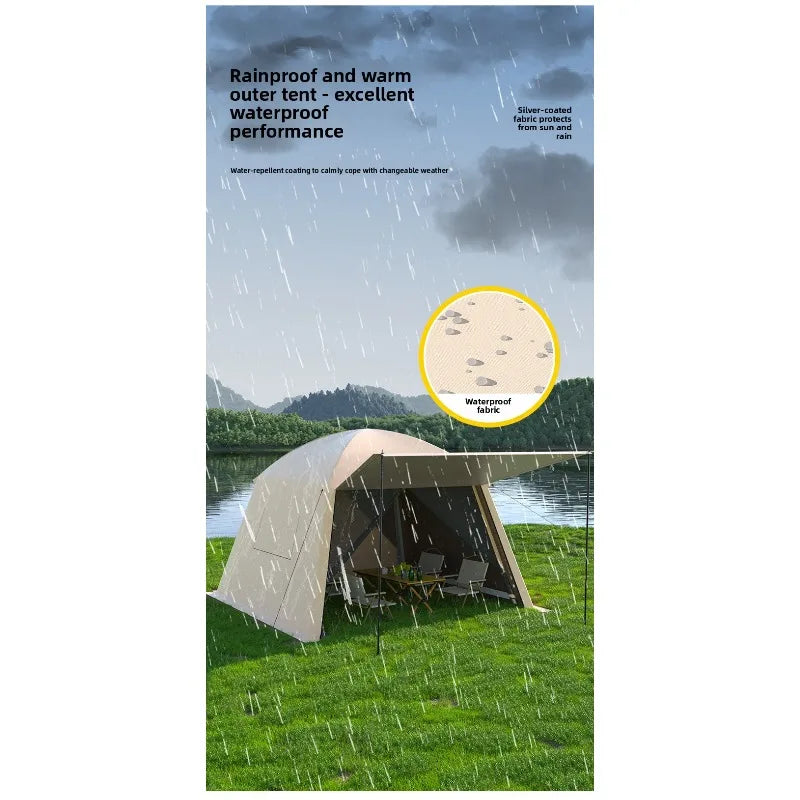 Large Outdoor Tent Canopy Sunshade Screen Gazebo Portable Mosquito Proof Camping Shelter