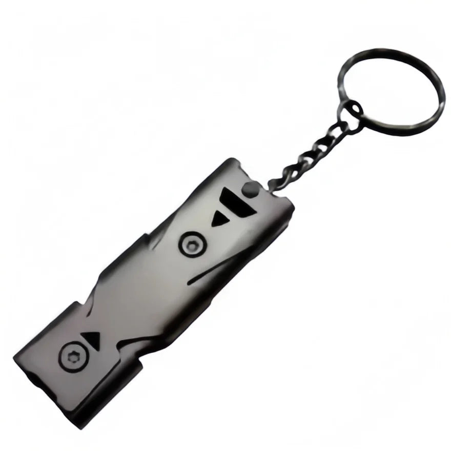 Survival Whistle Keychain -  Emergency Whistle for Outdoor Camping/Hiking, Loud Safety Alarm with Double Tube Design
