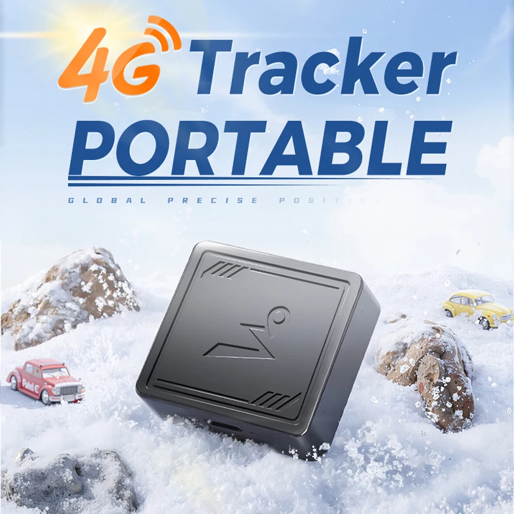 4G GPS Tracker with App Real Time Car Tracking Device Portable GPS Positioner for Elderly Children Pets Car
