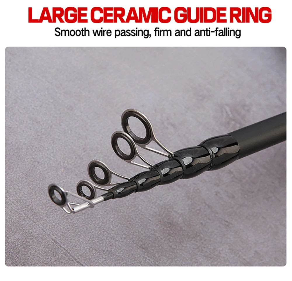 Bait Weight 8-25g Spinning Casting Rods Fishing Pole Tackle 1.5M/1.8M/2.1M/2.4M Telescopic Lure Rod Carbon Cork Wood Handle New