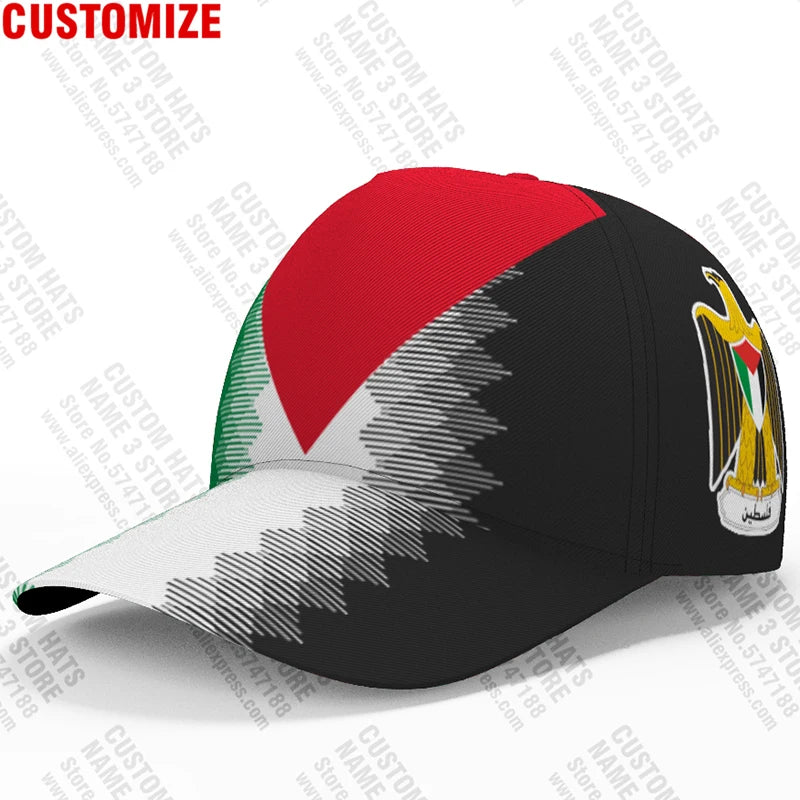 Palestine Baseball Caps Free Custom Name Number Team Logo Palaestina Hats Ple Country Travel Tate Palestina Nation Flag Headgear