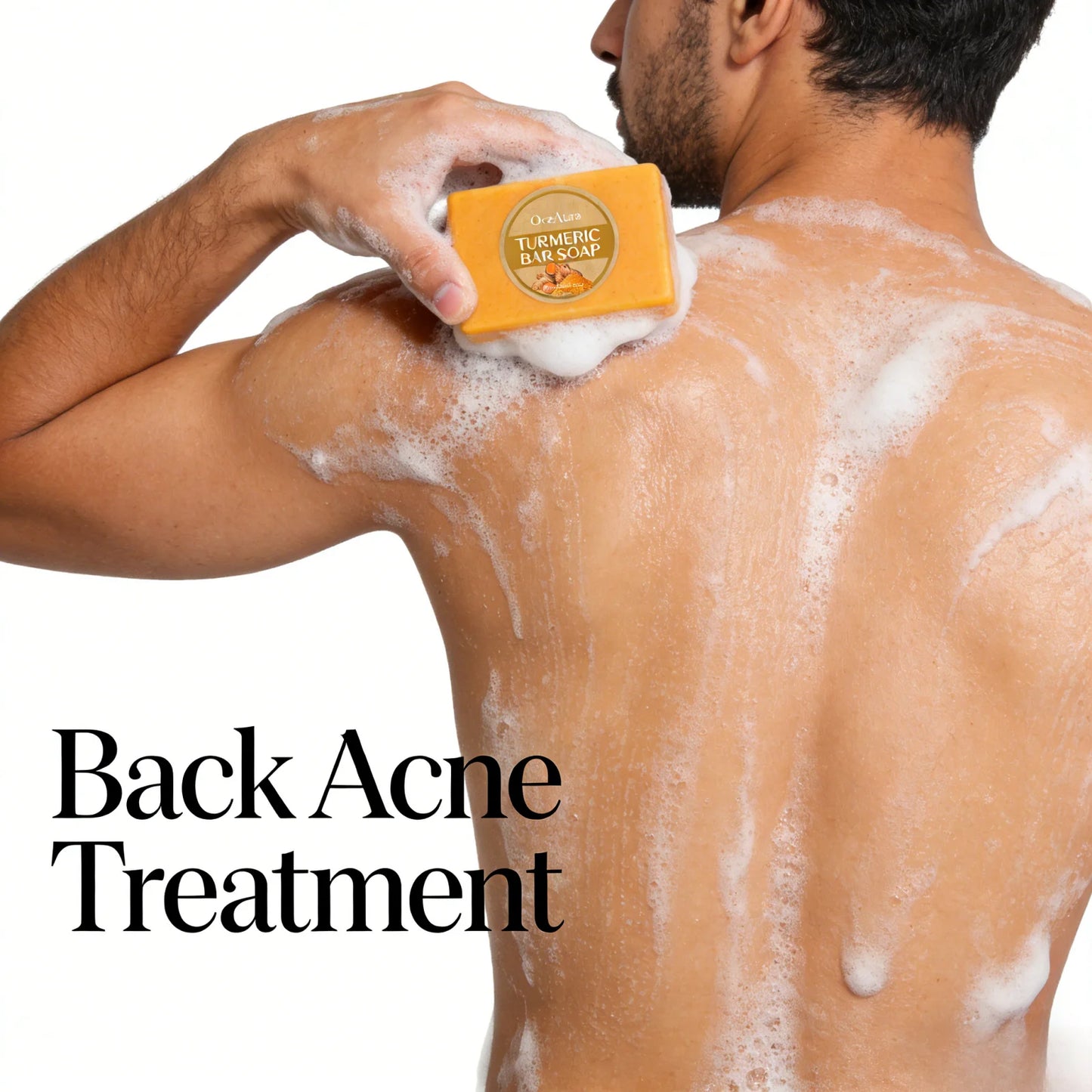 Turmeric Soap Bar Professional Skin Cleaning Oil Control Moisturizing Skin Brightening Smooth Body Care Shea Butter Shower Soap