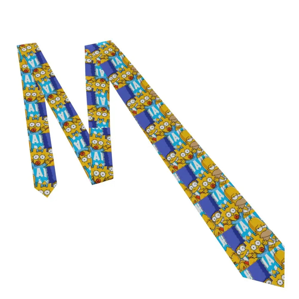 Personalized The S-Simpsones Homer Neck Ties Men Formal Silk Wedding Neckties