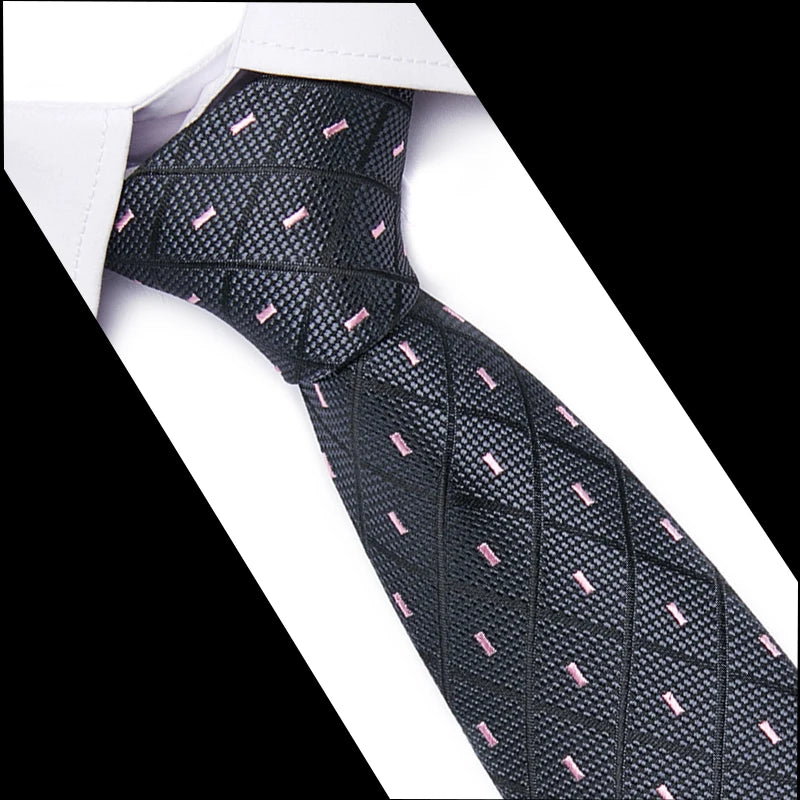 Hot Sale Necktie Man 7.5 cm Silk Tie Solid Color Gravatas Suit Accessories Fit Wedding Holiday Party