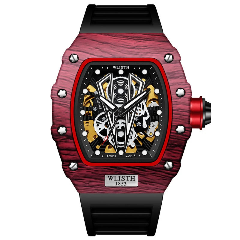 Automatic Watch Mechanical Watches for Man Barrel Type Mechanical Watch Men Waterproof Luminous Business Men Montre Homme