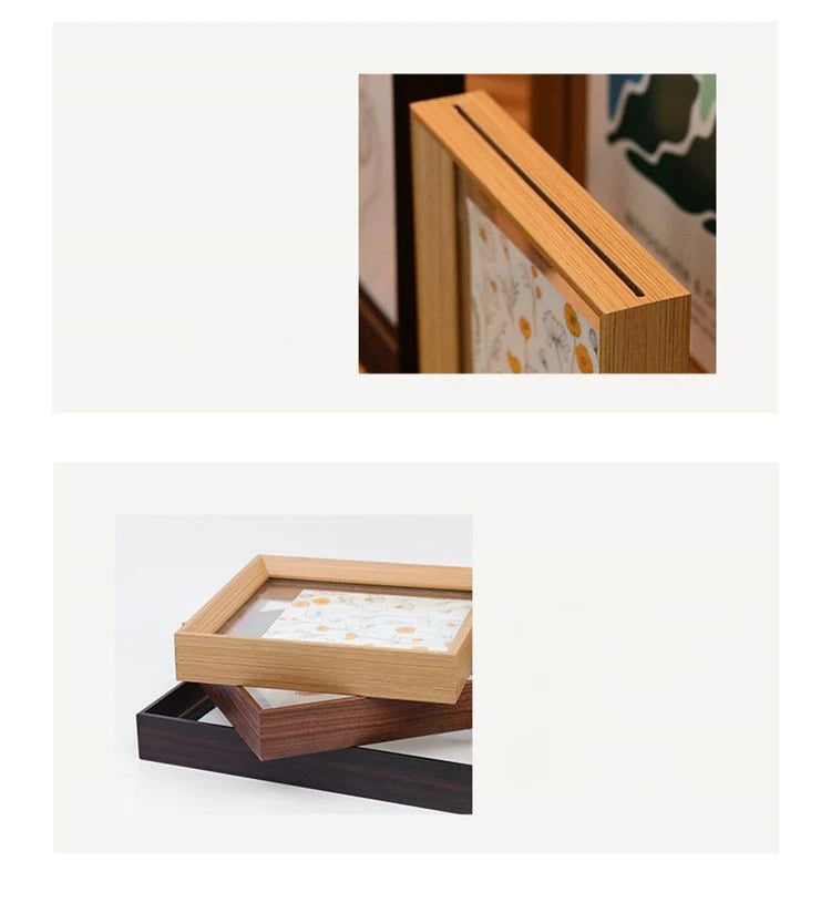 Picture Frames Made of Solid Wood and High Definition Acrylic Display Pictures Photos,Paintings,Posters Wall Mounting Desktop