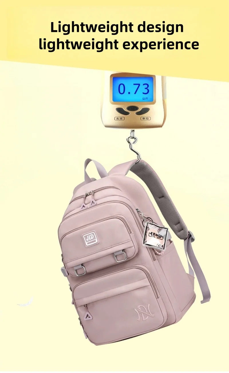 School Bag for Students Large Capacity Secondary School Pupils Backpack Lightweight Reduces Burden and Stress