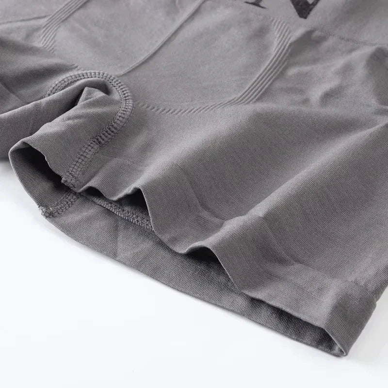 5PCS Men’s High Elastic Breathable Boxer Briefs Comfortable Soft Underwear Solid Color Panties for Daily Wear