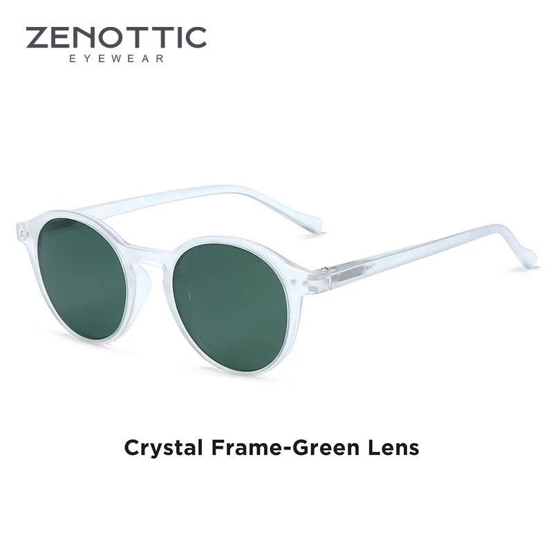 ZENOTTIC Retro Polarized Sunglasses 2023 2024 Men Women Vintage Small Round Frame Sun Glasses Polarized Lens UV400 Goggles Shade