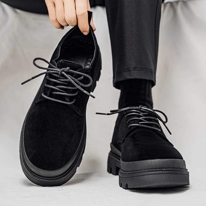 Men's Thick Soled Business Casual Shoes Are Fashionable Versatile and Simple Men's Formal Shoes