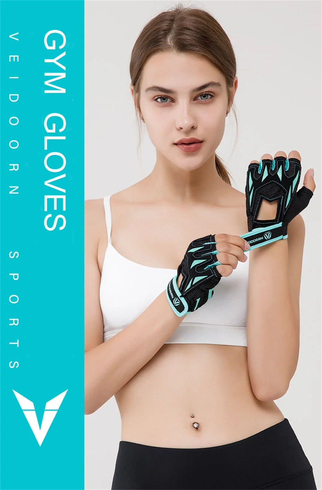 2025 Gym Gloves for Men Women Weight Lifting Half Finger Breathable Anti Slip Training Fitness Workout Gloves