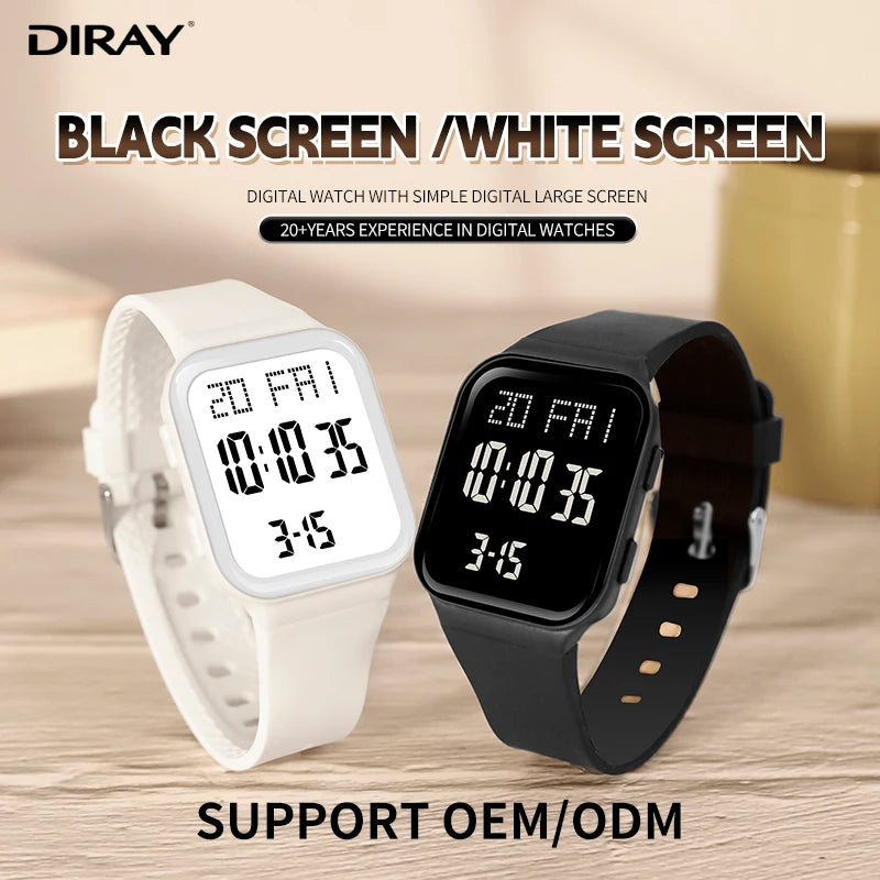 Watch For Men Sports High School Students Trendy Couple Watch Waterproof Alarm Clock Multi Functional Women's Electronic Watches