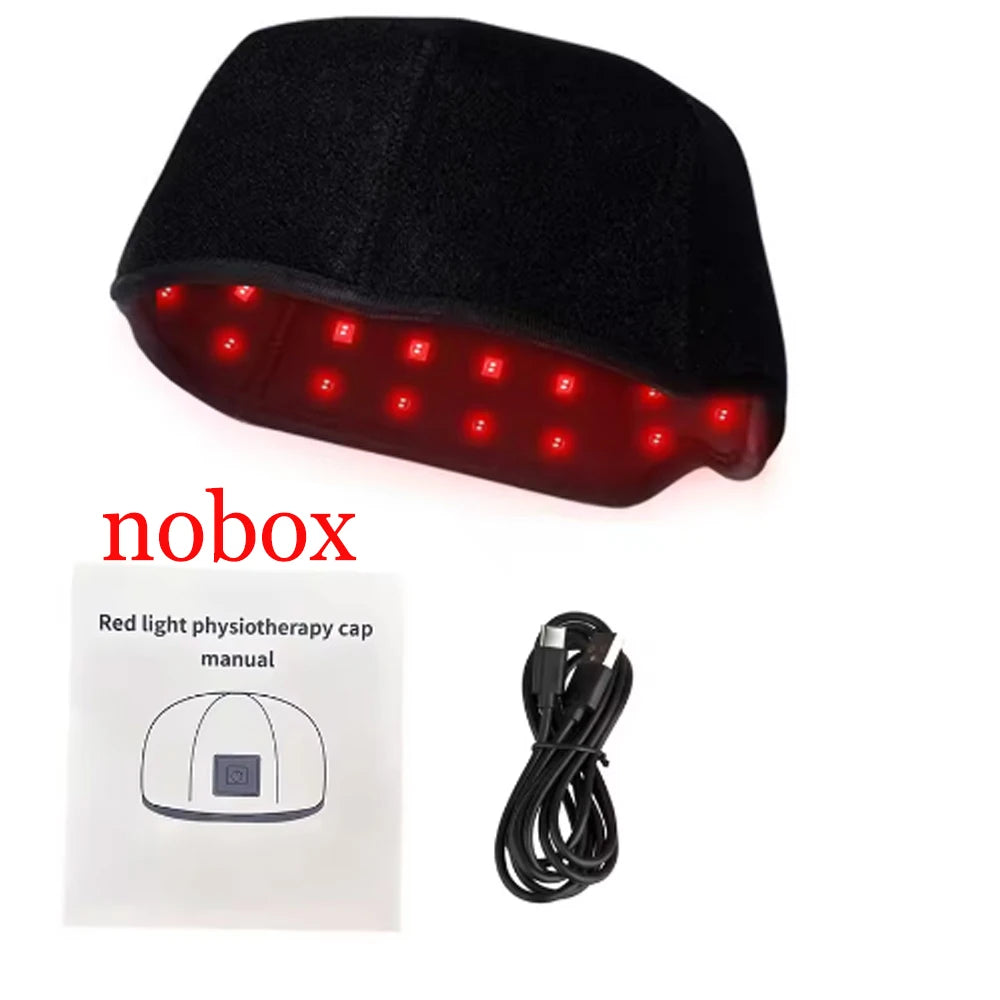 300Pcs Beams hair growth cap 650nm 850nm Red light Near Infrared 100pcs LED Light Hat Anti Hair Loss Relax scalp Massager Device