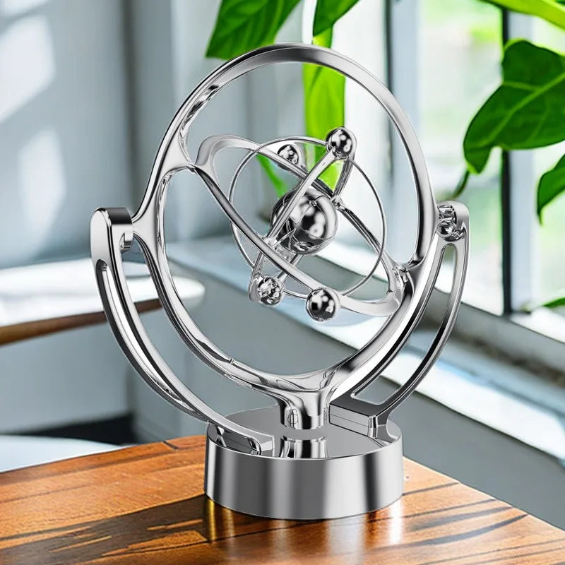 Desktop Model of Earth's Perpetual Motion Instrument Rotating Magnetic Shaker Celestial Instrument Orbital Pendulum Desk Gadgets