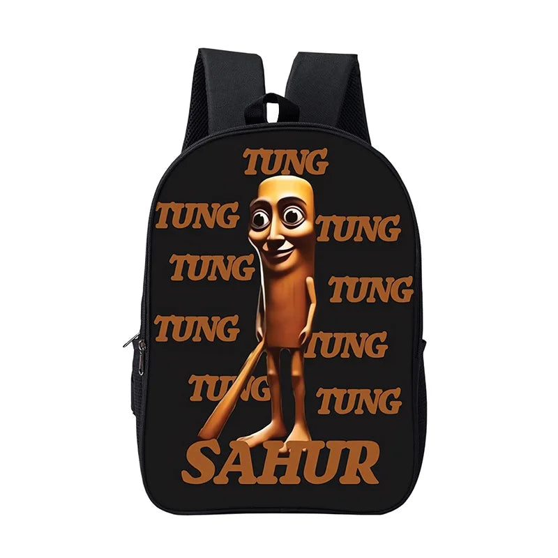 Cartoon Anime Game School Bag for Boy Girls Durable and Softback for Books Bag Italian Brainrot Children Backpack