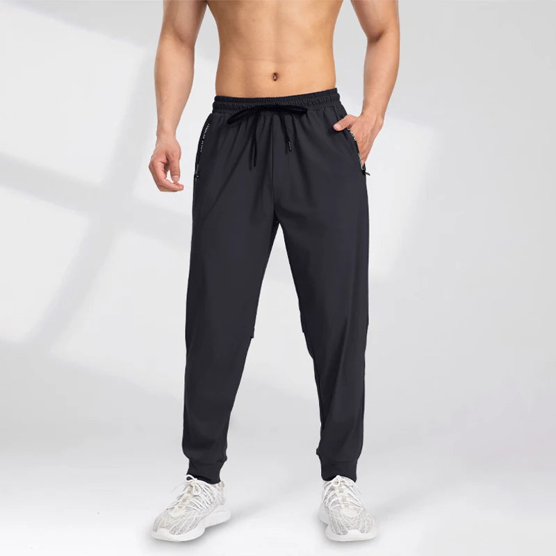 2025 new men's casual pants, spring and autumn sports pants, tight-fitting men's pants, loose and versatile long pants