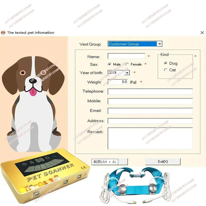 2024 Pet quantum scanner for detecting Dog and Cat Animal