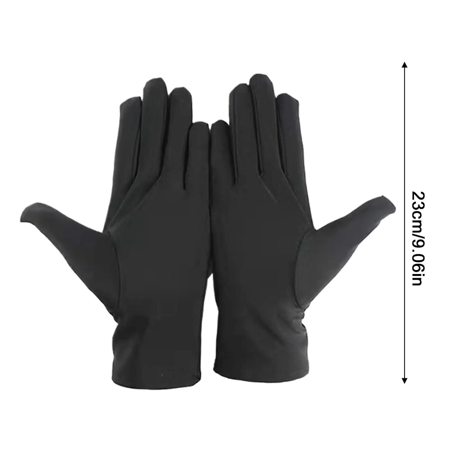 1Pair Practical Jewelry Gloves Wrist Length Gloves Black Gloves Work for protection Coin Inspection Gloves for Fetching Jewels