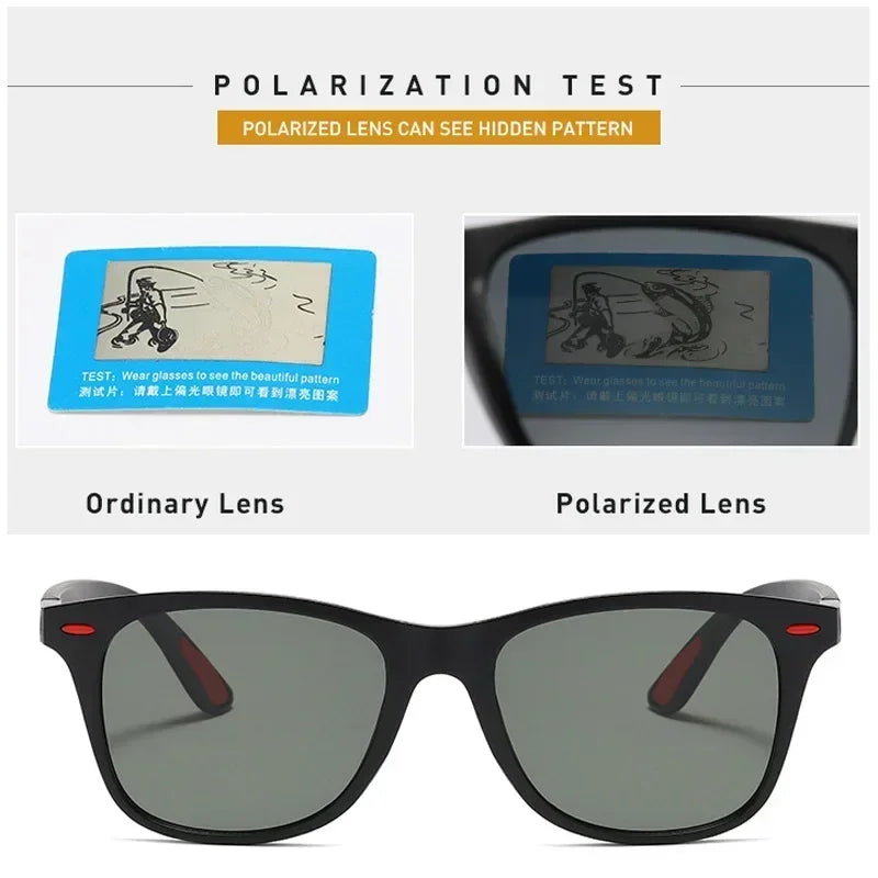 Polarized Classic Sunglasses Men Women Brand Design Driving Square Frame Sun Glasses Male Goggle UV400 Gafas De Sol